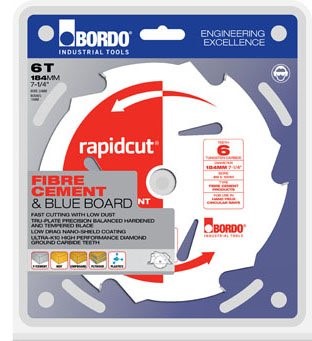BORDO RAPIDCUT FIBRE CEMENT SAW 184MM (7.1/4'') 6T